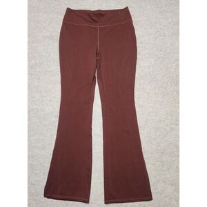 Playboy Bunny Pacsun Flare Leggings Brown Rhinestone Logo Women's Size M‎